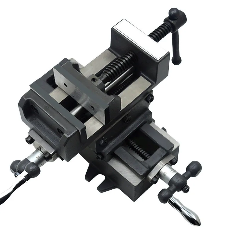 4 Inch Genuine Cross Vise Precision Heavy Duty Mobile Bench Vise Cross Vise for Drilling and Milling Machine Factory Direct Sale 2
