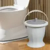 Chamber Pot with Lid Bedside Urinal Urine Bucket Spittoon Chamber Bucket for Female Male Home Use Elderly Women Men Children 2