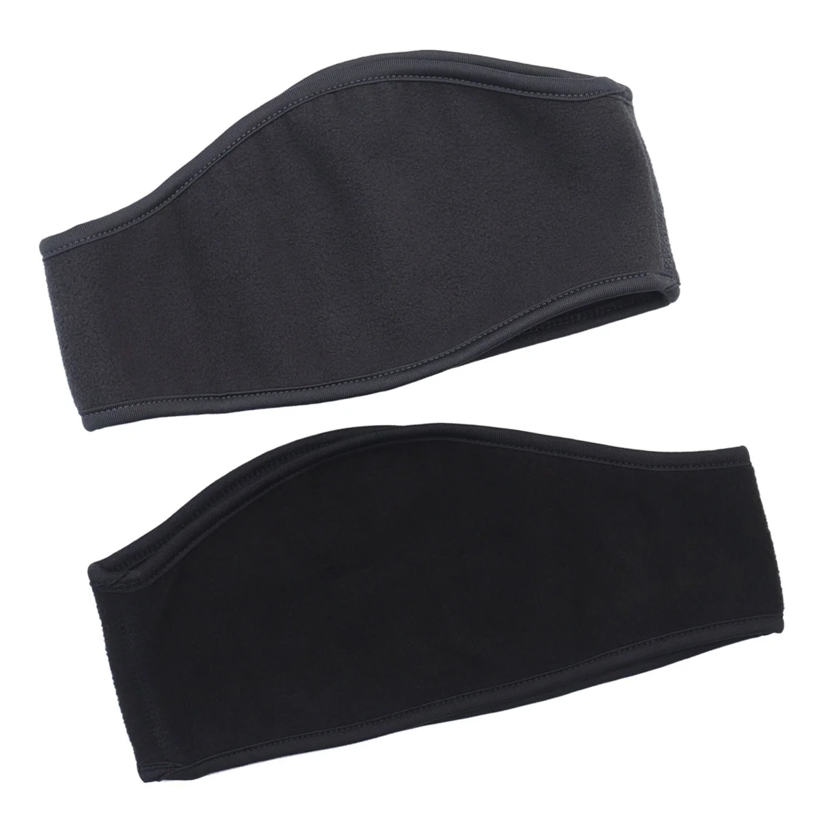 

2 Pcs Sports Headband Fleece Ear Warmer Head Windproof Elastic Ear Cover Sweatband for Cycling Running Skiing -