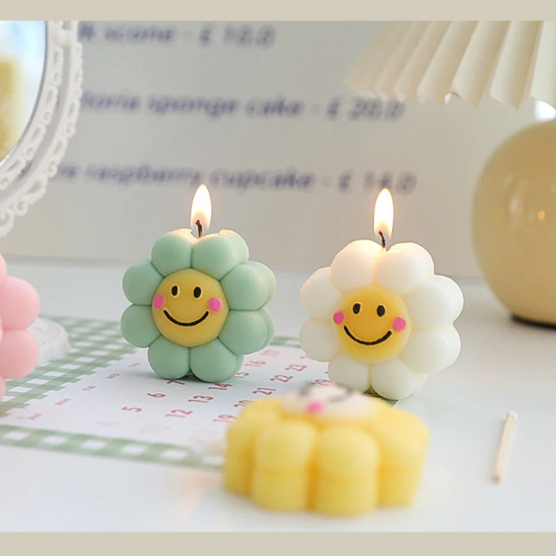 SUNflowerDesignSiliconeMoldCandleMoldCandleMakingFlowerShape