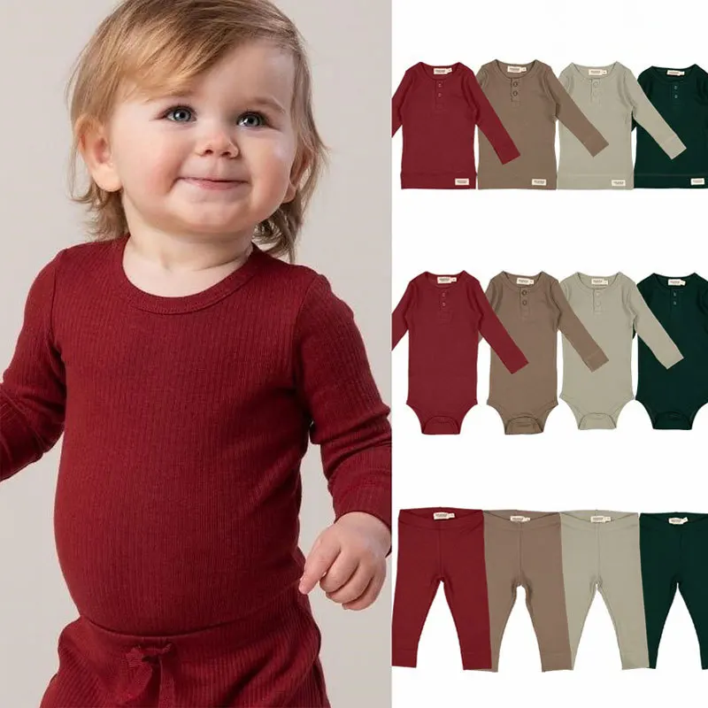 

Baby Kids Girls Soft Cotton Homewear Chinldren Clothes Autumn Boy Bottoming Long-sleeved T-shirt Pants Set Pajamas