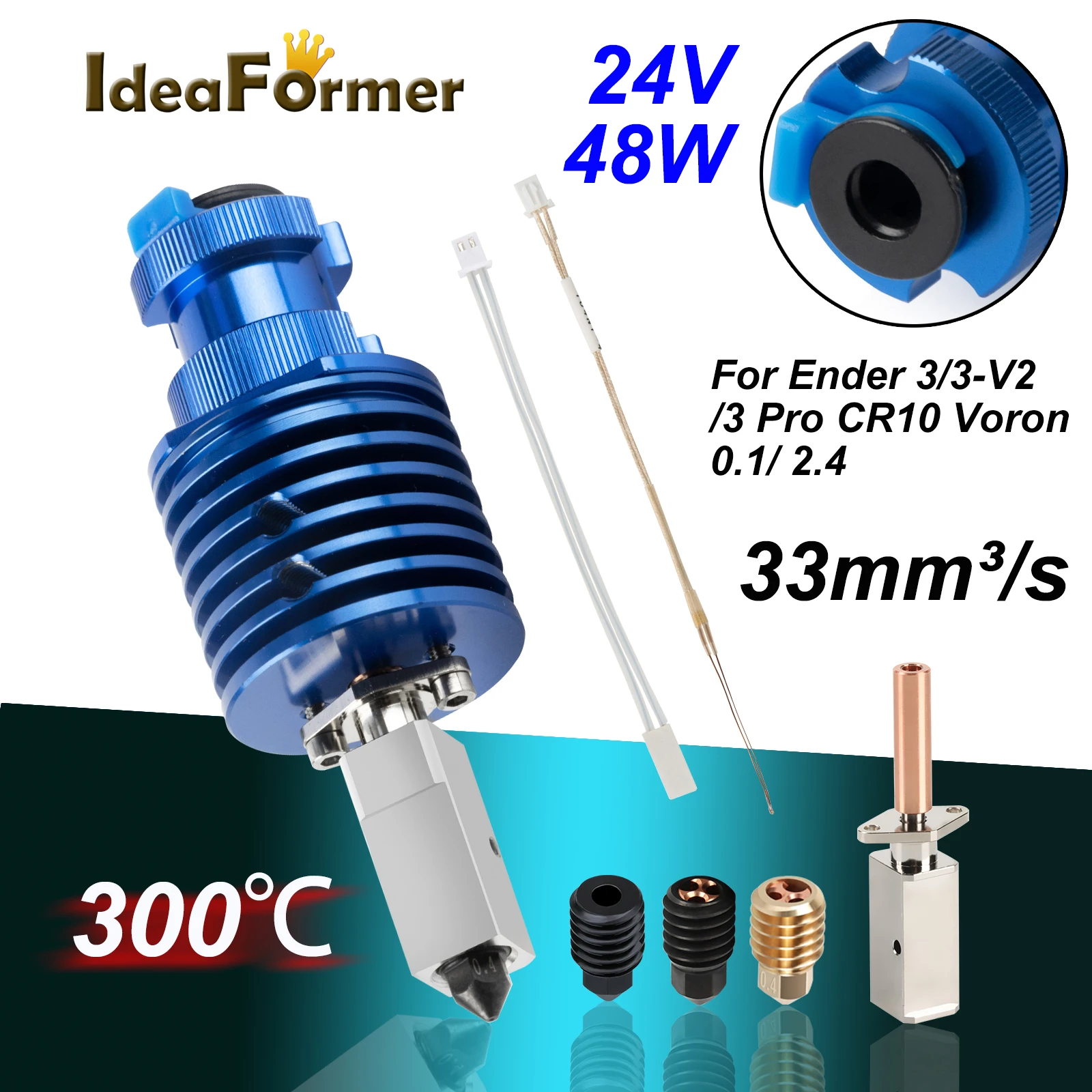 HighSpeedPrintHeadUpgradeV6HotendKitForEnder3CR10VORON24