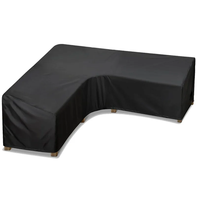 Durable L-Shaped Outdoor Sofa Cover - Waterproof, Dustproof, UV-Resistant