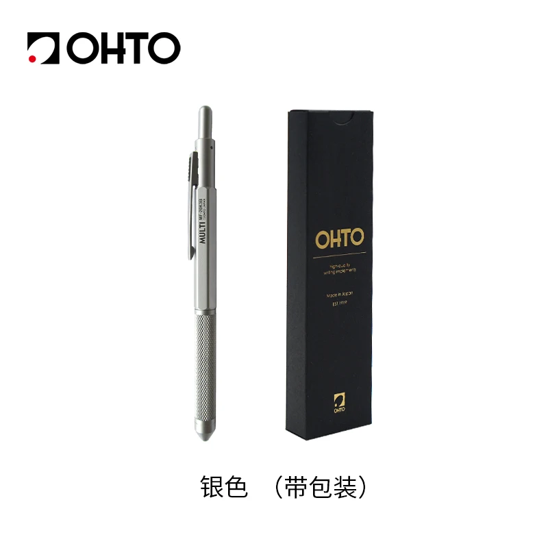 OHTO Mf-20 K3b Multi-Pen – 3-in-1 Stift Mit Schwarz/rot/blau, Sechseckigem Schaft, Matt Schwarz