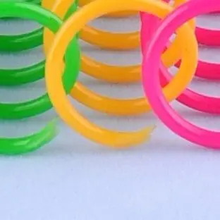 Diameter15mmPlastic Spiral Binding Coil Loose-leaf 46 Holes Pitch 4:1 Colorful Single Coil Spring for A4 Notebook Binders 10PCS