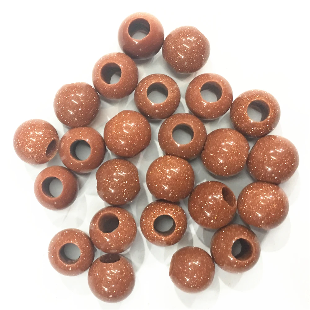 12x10mm Natural Stone European Large Big Hole Beads Charms Pendants for European Bracelet Jewelry Making Wholesale Lots Bulk