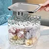 Hair Accessories Organizer Acrylic Storage Box Clear Hair Tie Organizer for Headband Laundry Pods Container Desktop Storage Box 6