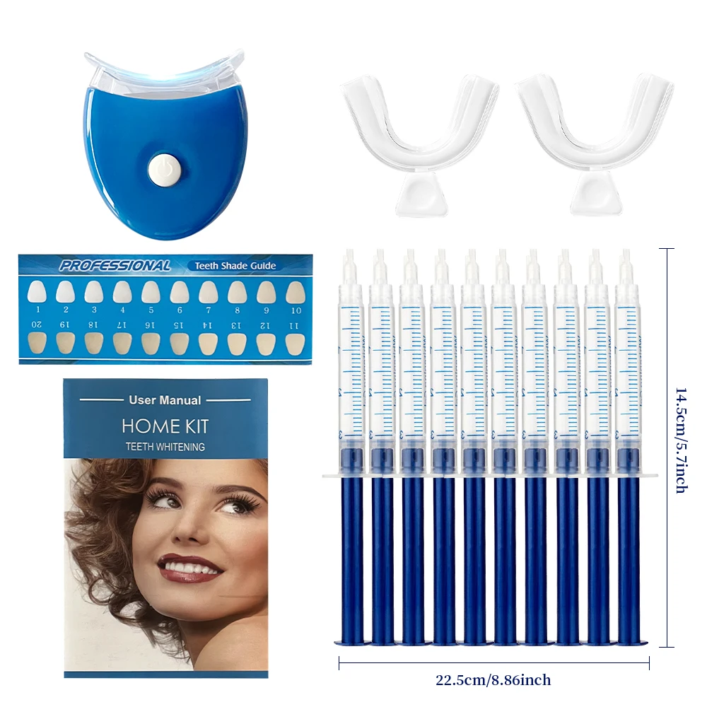 Teeth Whitening Instrument Teeth Whitening Gels Peroxide Dental Bleaching System Whitening Light Kit teeth whitening kit