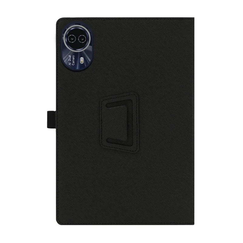 Premium Magnetic PU Leather Folio Stand with Fall Prevention