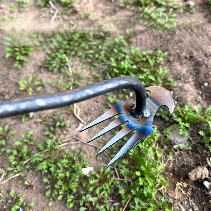 2 in 1 Garden Weeder Rake Tools Manual Weed Grass Rooting Shovel Manganese Steel Loosening Soil Digging Agricultural Tool 2
