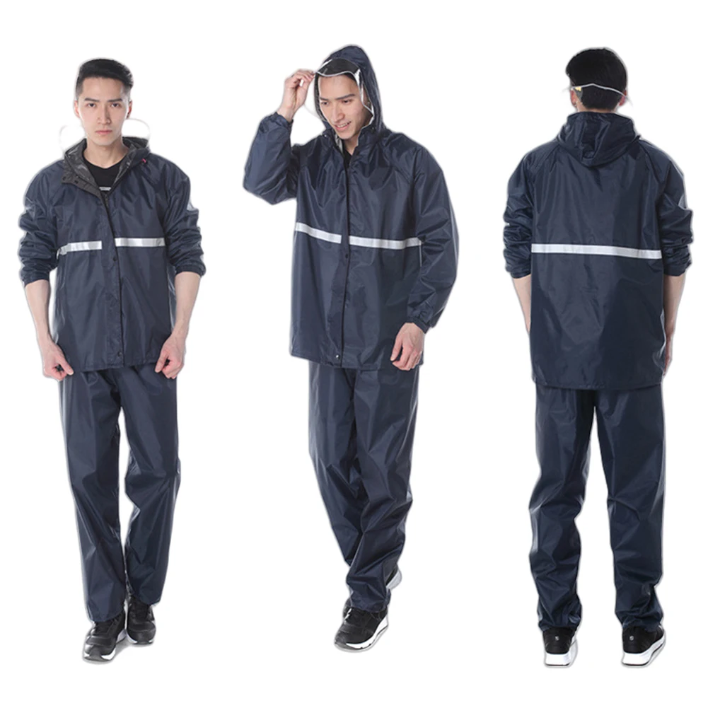 Motorcycle Raincoat Raincoat and Rainpants Suit Waterproof Full Body Rainstorm Prevention Thickened for Motorcyclist Rider