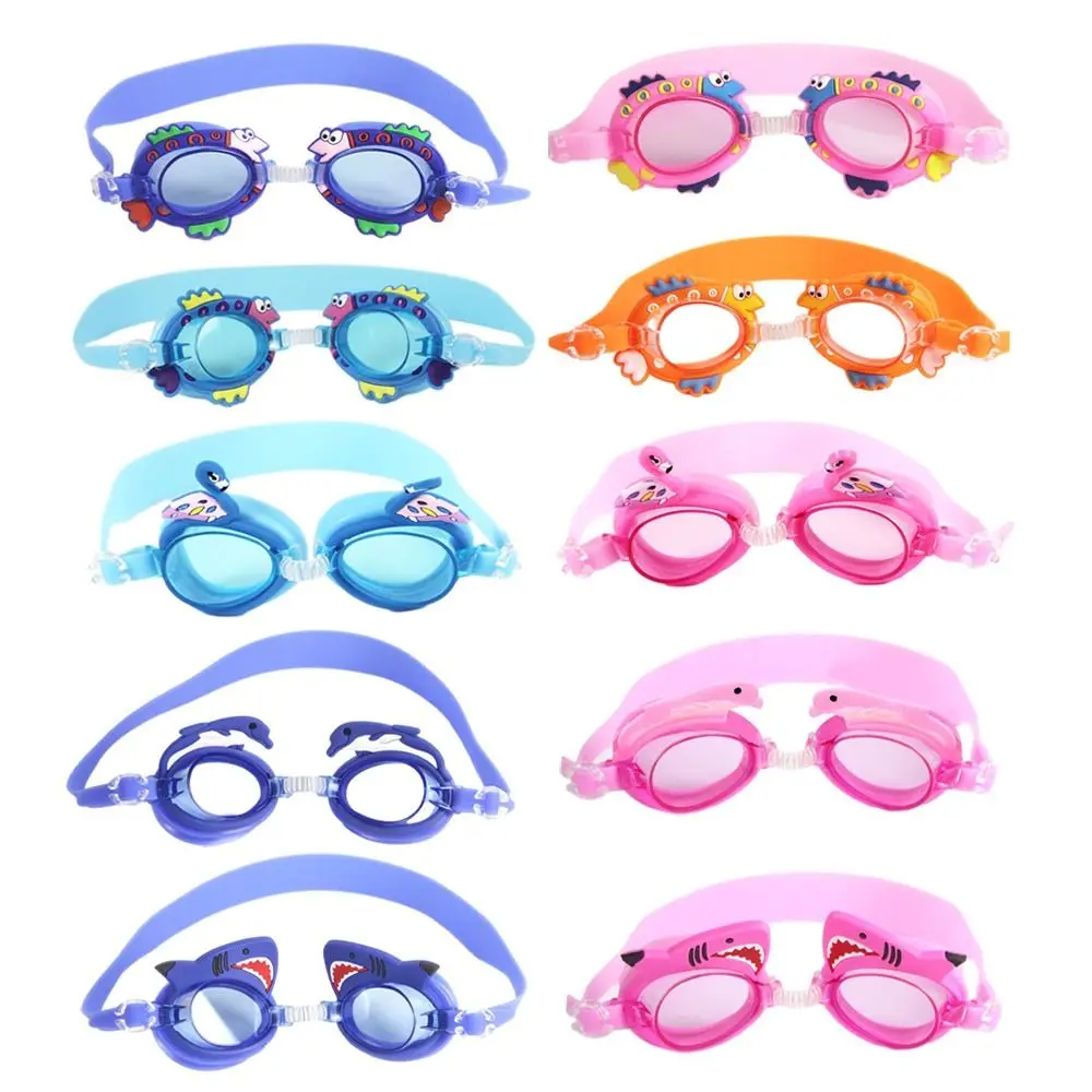 Diving With Earplugs Kids Swimming Goggles Anti-Fog UV Protection Swimming Eyewear Silicone Waterproof Eyeglasses Children