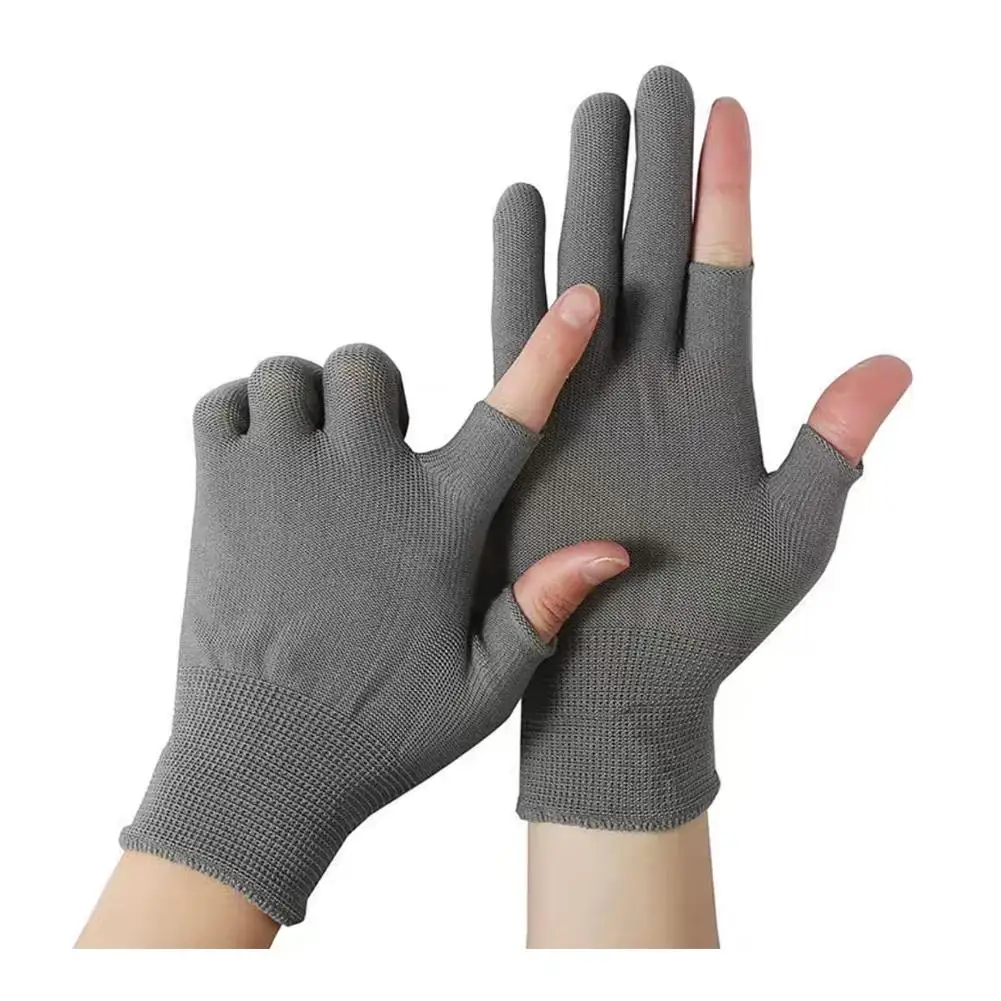 Fishing Gloves Sun Protection Unisex Full Fingers Breathable Gloves Glove Daiwa Running Cycling Sports Anti-UV Anti-slip Fi J9D5