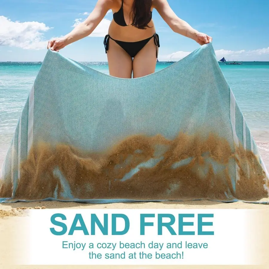 Oversized Turkish beach towel set - image 6