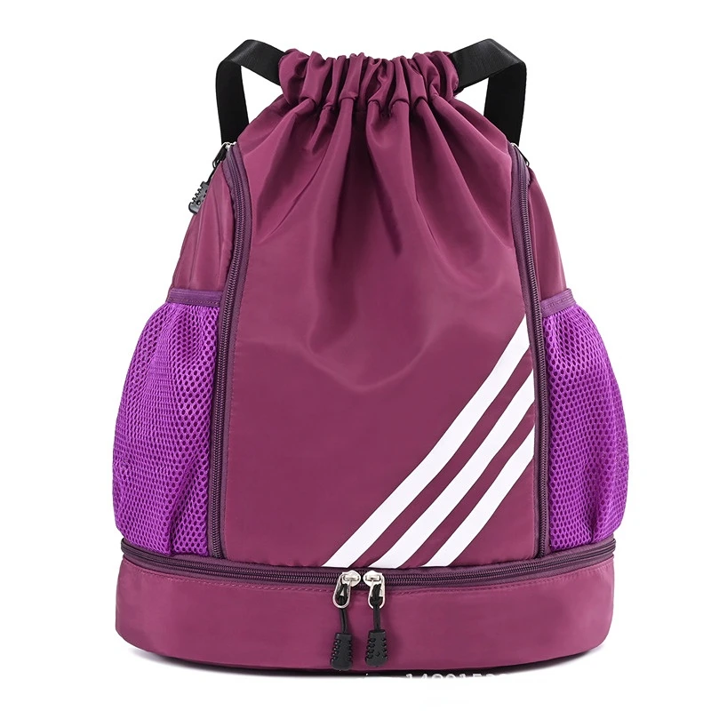 Portable Sport Fitness Travel Outdoor Backpack Drawstring Bag Waterproof  Gym Drawstring Sack Riding Backpack Gym Shoulder Bag - AliExpress