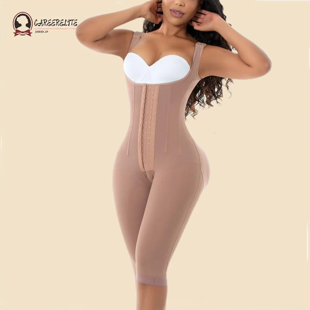 

Fajas Colombianas Hourglass Girdle Modeling Girdle for Women Knee length Shapewear High Compression Corset Sexy Body Flat Belly