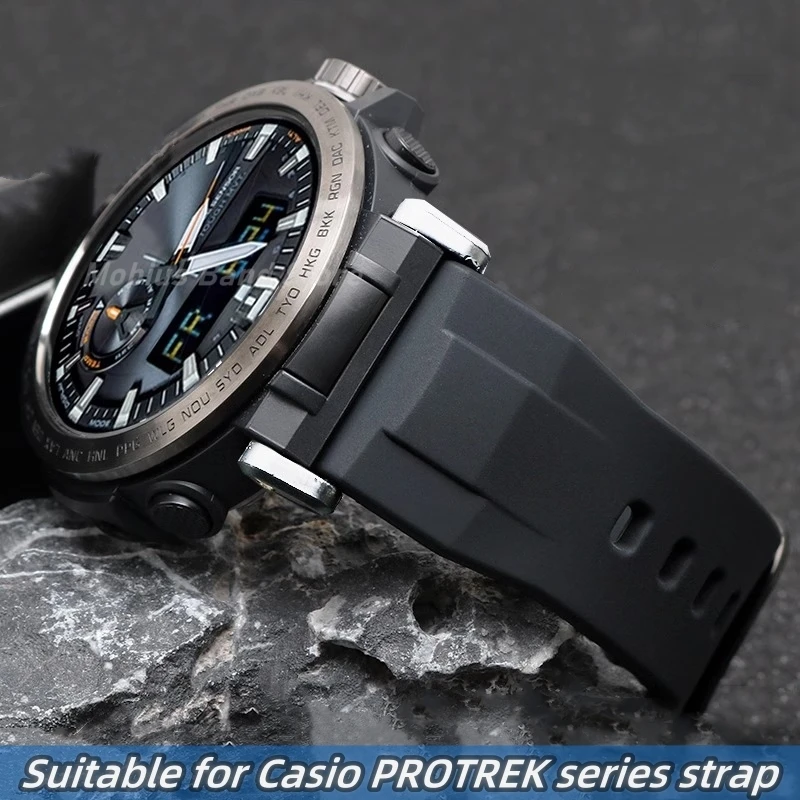 Резиновый ремешок для часов 24 мм для Casio PRW-6600/600Y PRG-600/650Y PRG-650 GA2000, мужской водонепроницаемый спортивный силиконовый ремешок, браслет