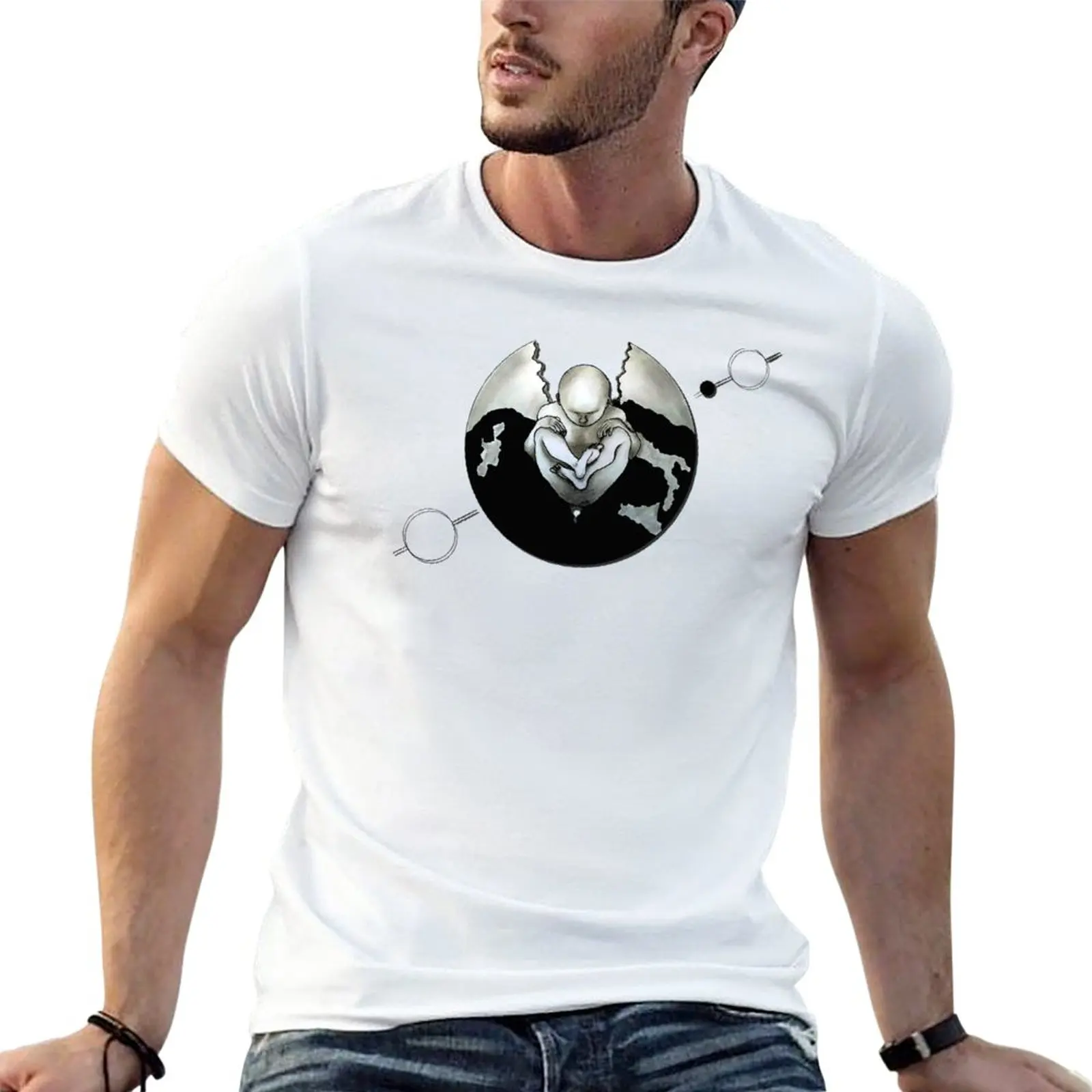 

Consciousness Ultrasound T-Shirt anime clothes blank t shirts t shirts men