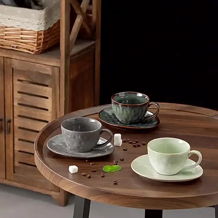 LINGAO керамическая кофейная пара звездное небо