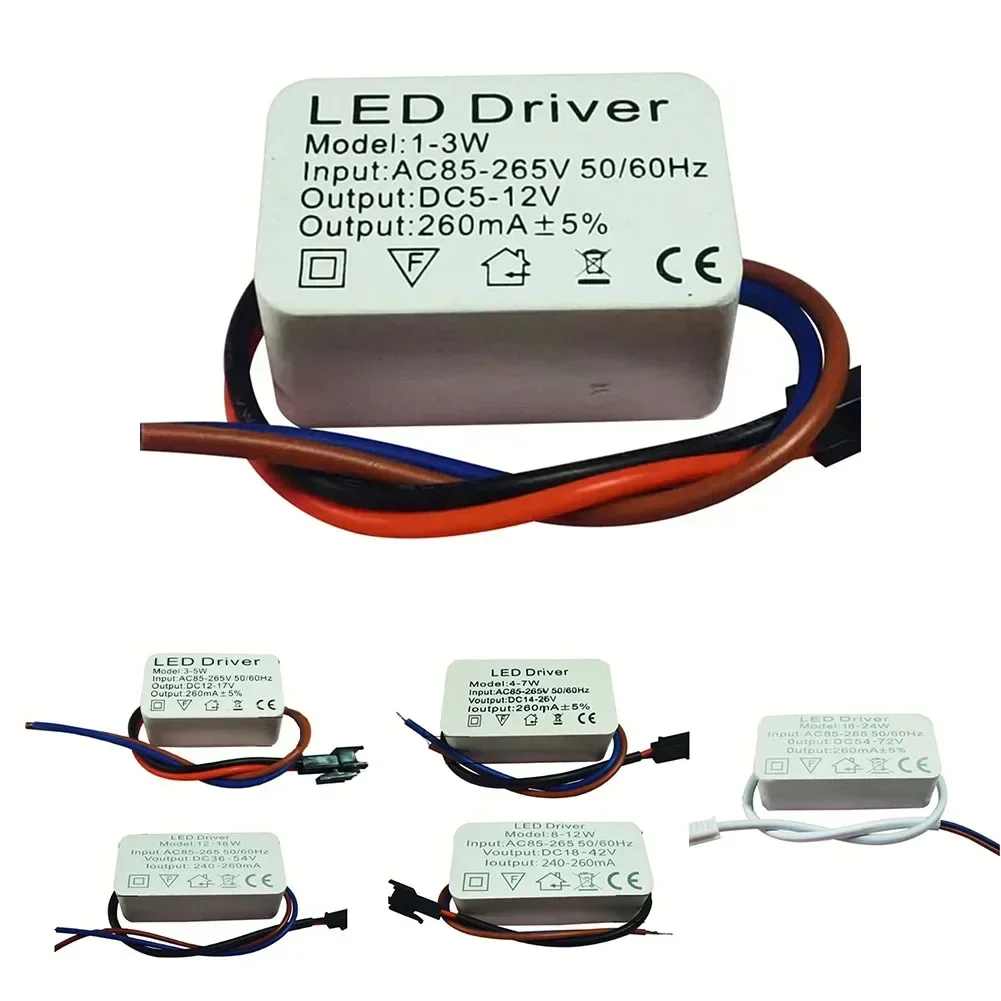 Driver LED 12W-18W - Alimentation à Courant Constant Sortie 36-65V 300mA - Pour Projecteurs LED Et éclairage