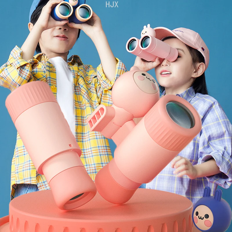 Mini Binoculars Monocular Telescope Dismantling HD Focusing Outdoor Camping Educational Toys Gifts for Kids Children Boys Girls