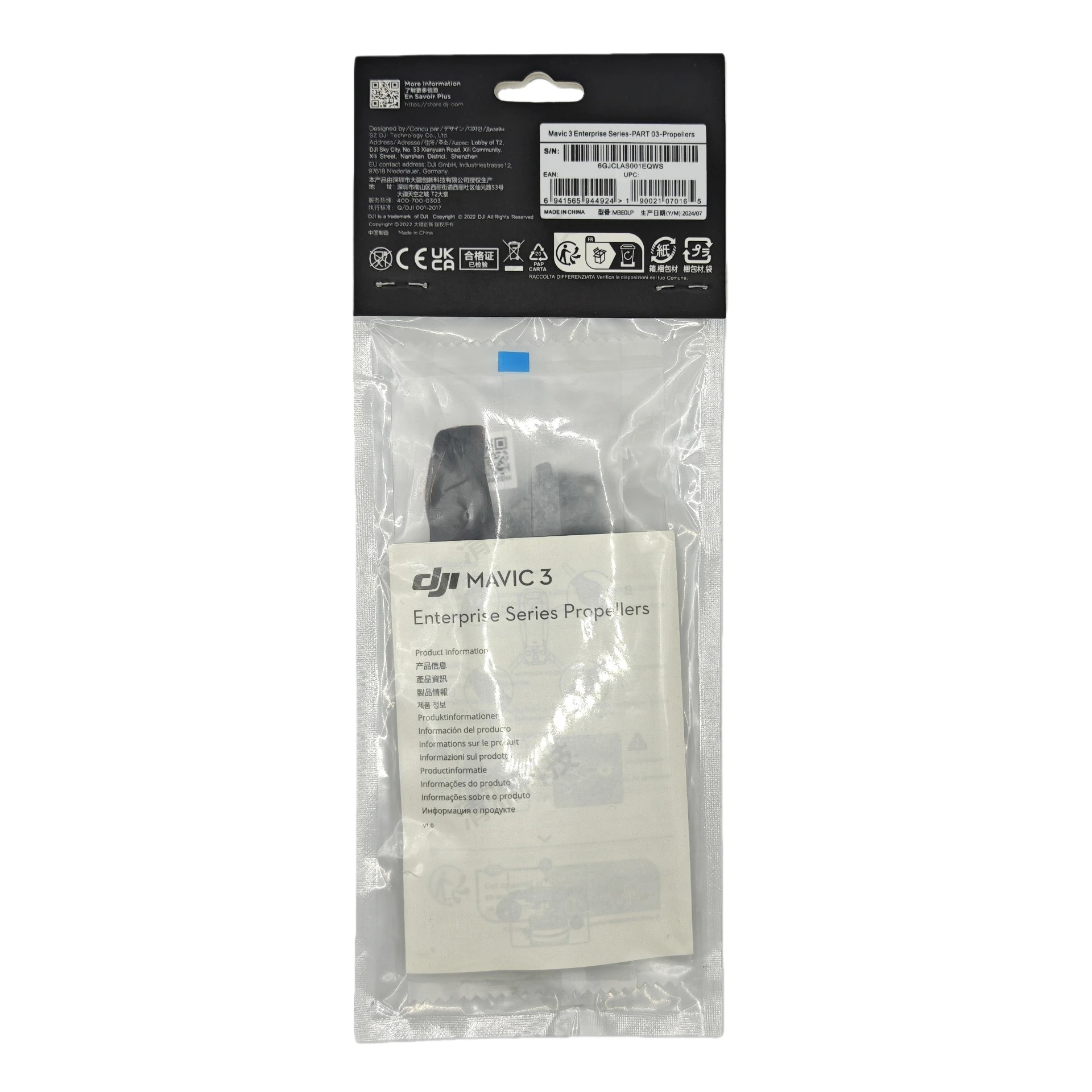 Hélices de Drone DJI Mini 3/3 Pro/3C - Pales de Rechange en Paquet de 1,2,4 Paires