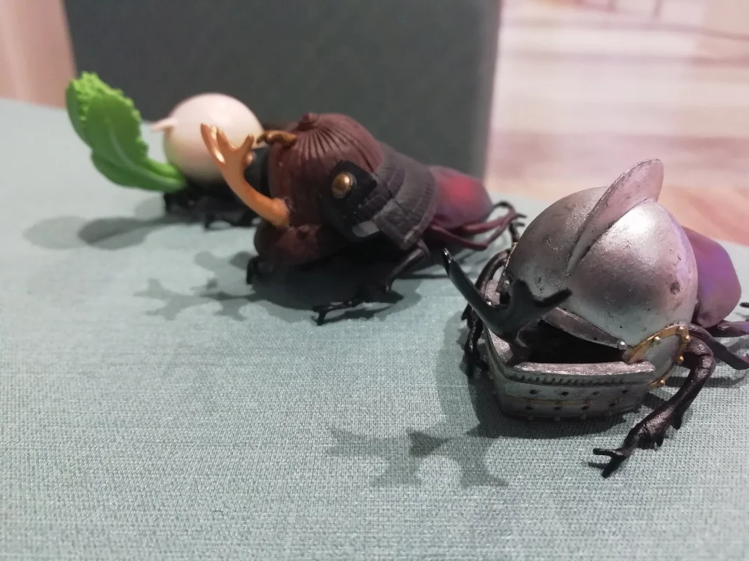 Original japão anime gashapon kitan kawaii inseto modelo criatura  escaravelho besouro ornamentos figura de ação cápsula brinquedos presente -  AliExpress