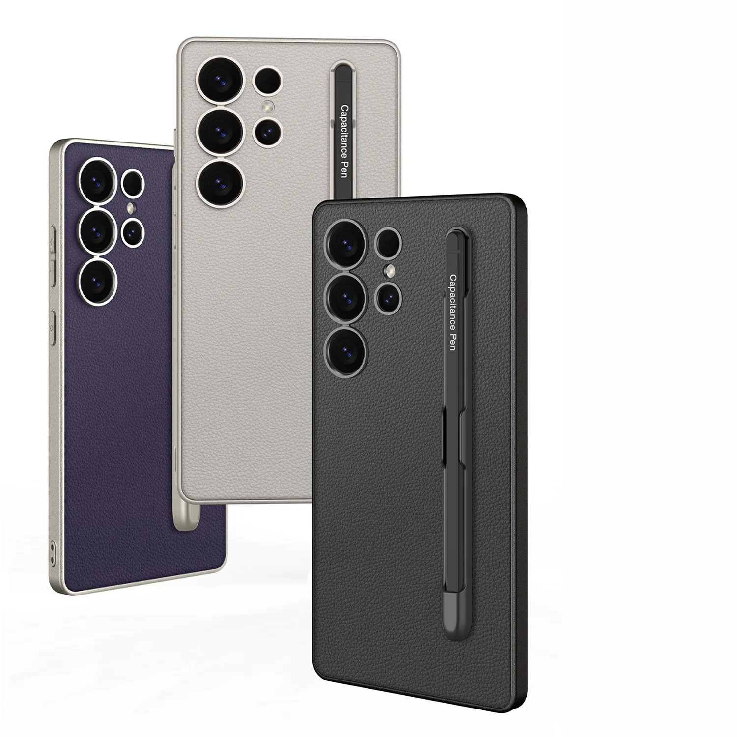 Luxury Carbon Fiber Anti-Knock Case with Pen Holder