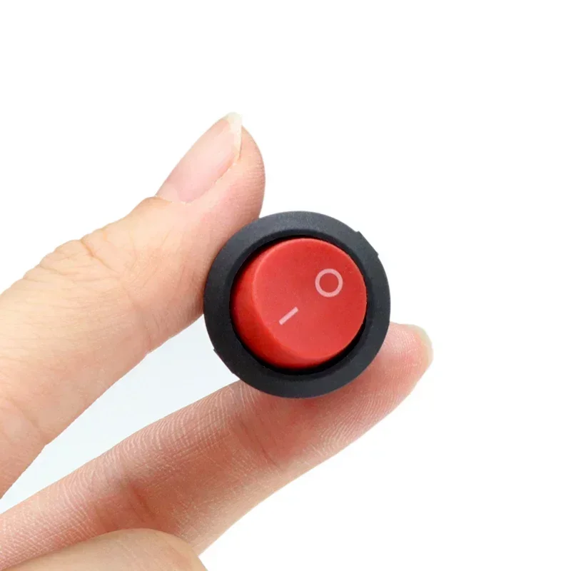 Interruttore A Bilanciere Rotondo KCD1 - 2 Pin ON/OFF SPST Per Elettrodomestici (Confezione Da 10) - Foto 2