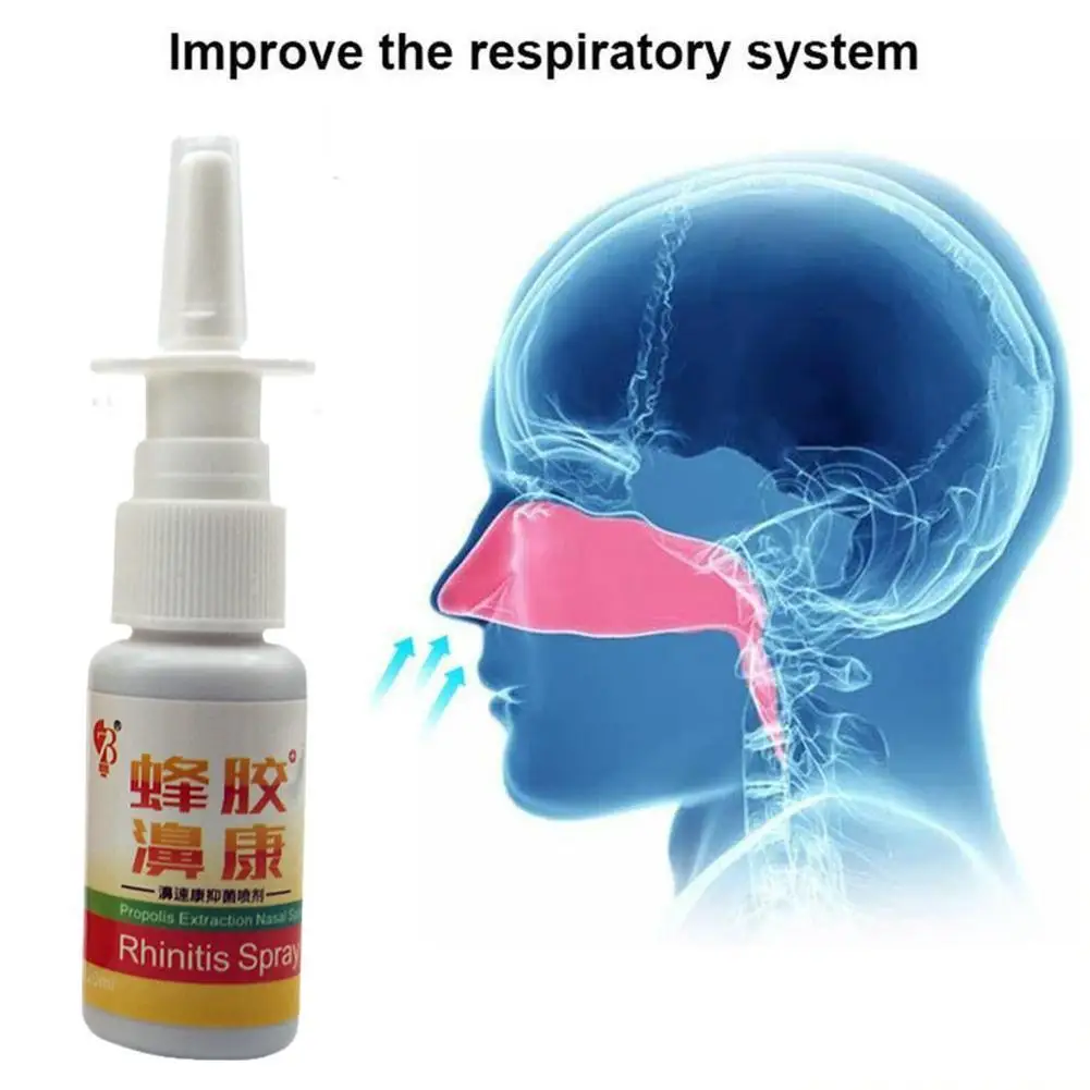 Propolis Extract Nose Spray To Relieve Nasal Discomfort Nasal Drops Runny Itching Allergic Rhinitis Nose Health And Medicine