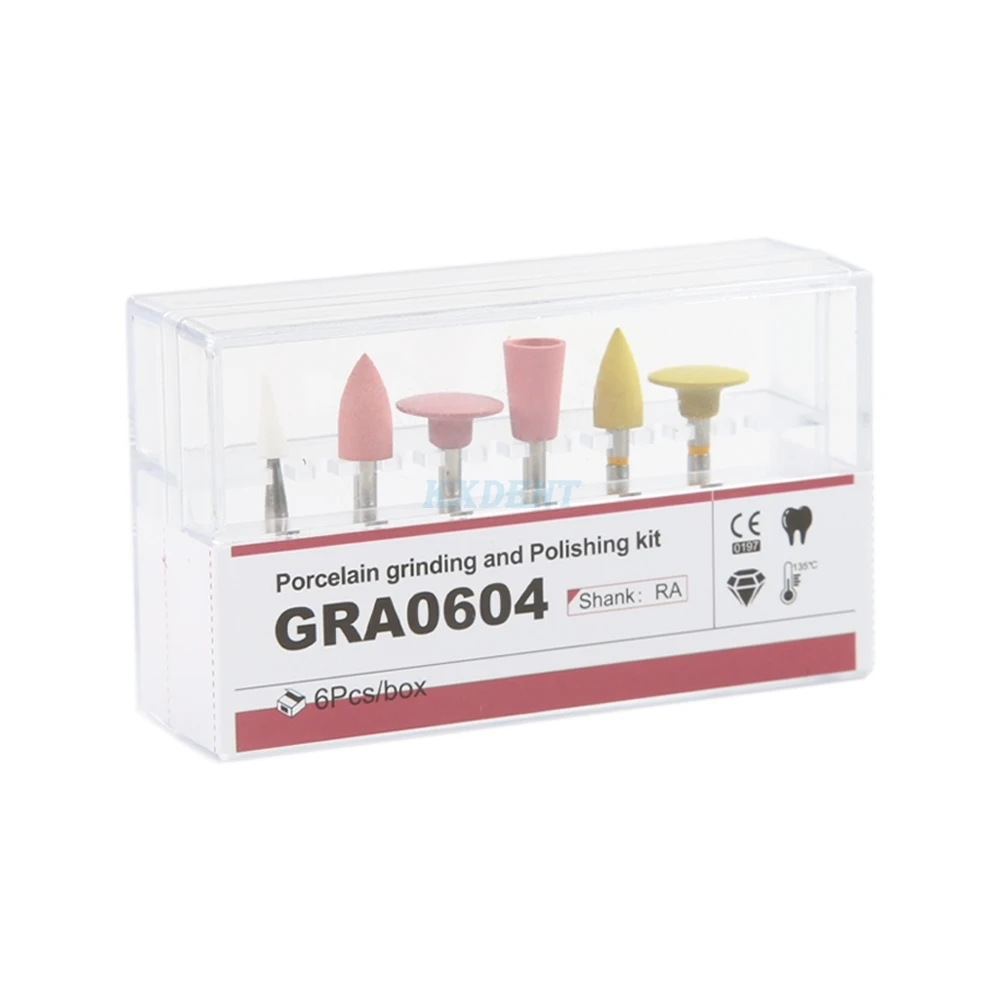 New Dental Polishing Burs Resin Base Acrylic Invisible Denture Silicone