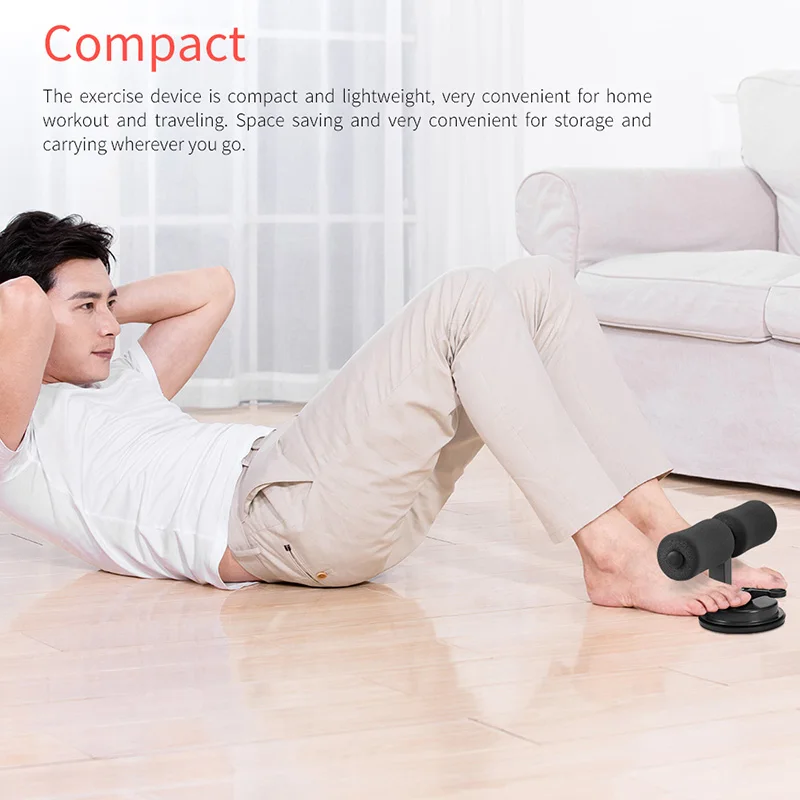 Gym Fitness Tool Sit Up Assistant Abdominal Core Workout Sit Up Bar Fitness Ups Exercise Equipment Portable Suction Sport Home Gym