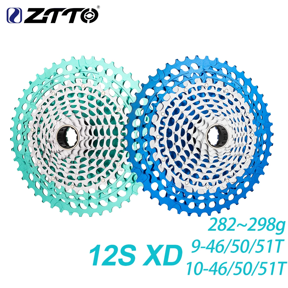 ZTTO Ultraleichte CNC XD Kassette Teal ULT MTB 12 Geschwindigkeit 10-50T 10-51T 9-46T 10-46T XD Kassette 12s XD Kettenrad 12V k7 282~298g – Detail 1