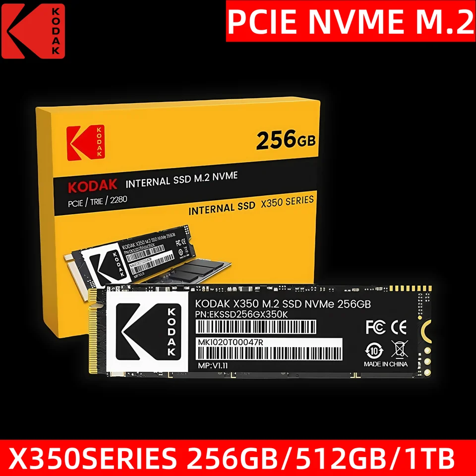 新品 KODAK SSD 2280 m.2 512gb 　⑤　2枚セット KODAK Original M.2 2280 SSD X350 PCIe Gen3.0x4 NVMe Internal