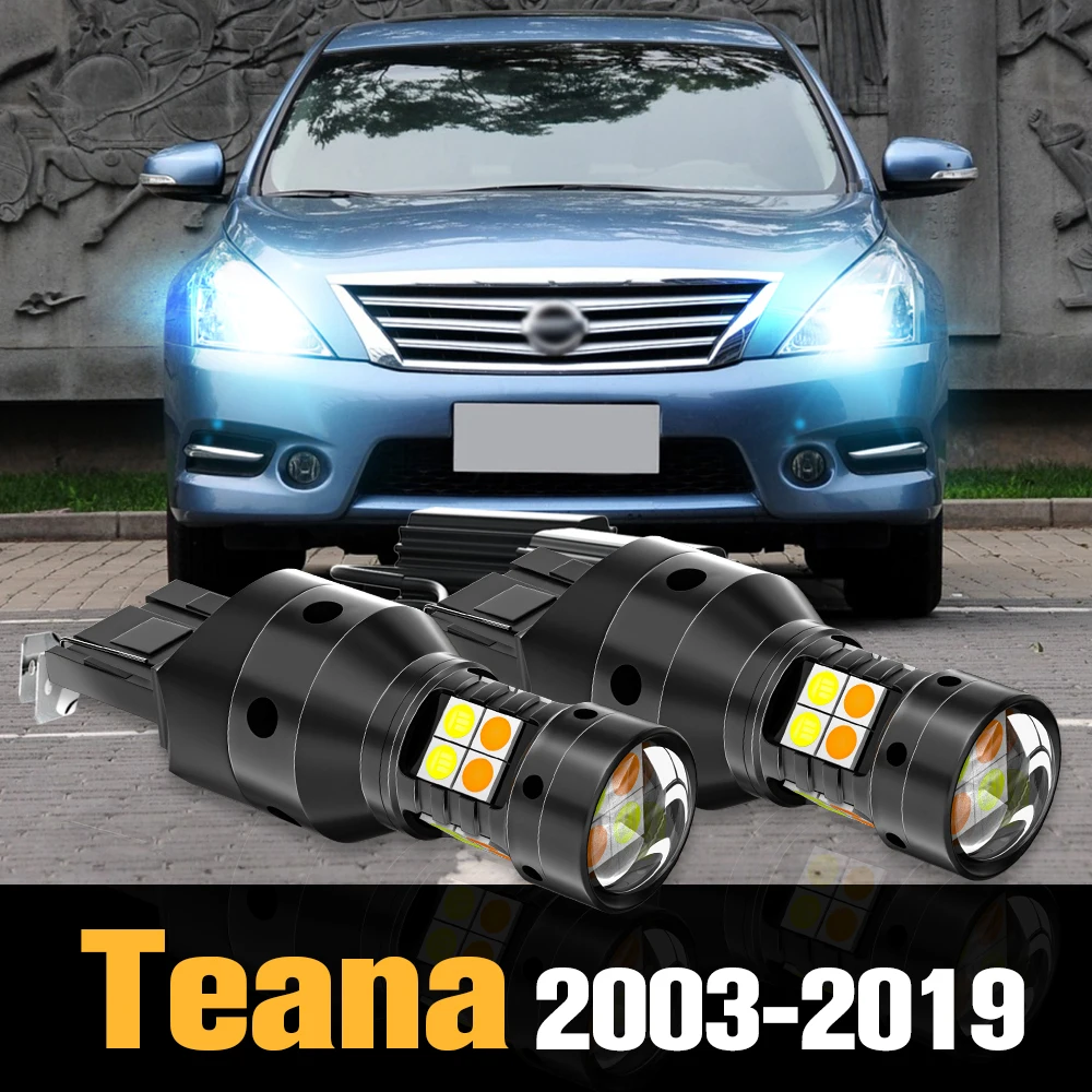 

2x Canbus LED Dual Mode Turn Signal+Daytime Running Light DRL Accessories For Nissan Teana J31 J32 J33 2003-2019 2007 2008 2012