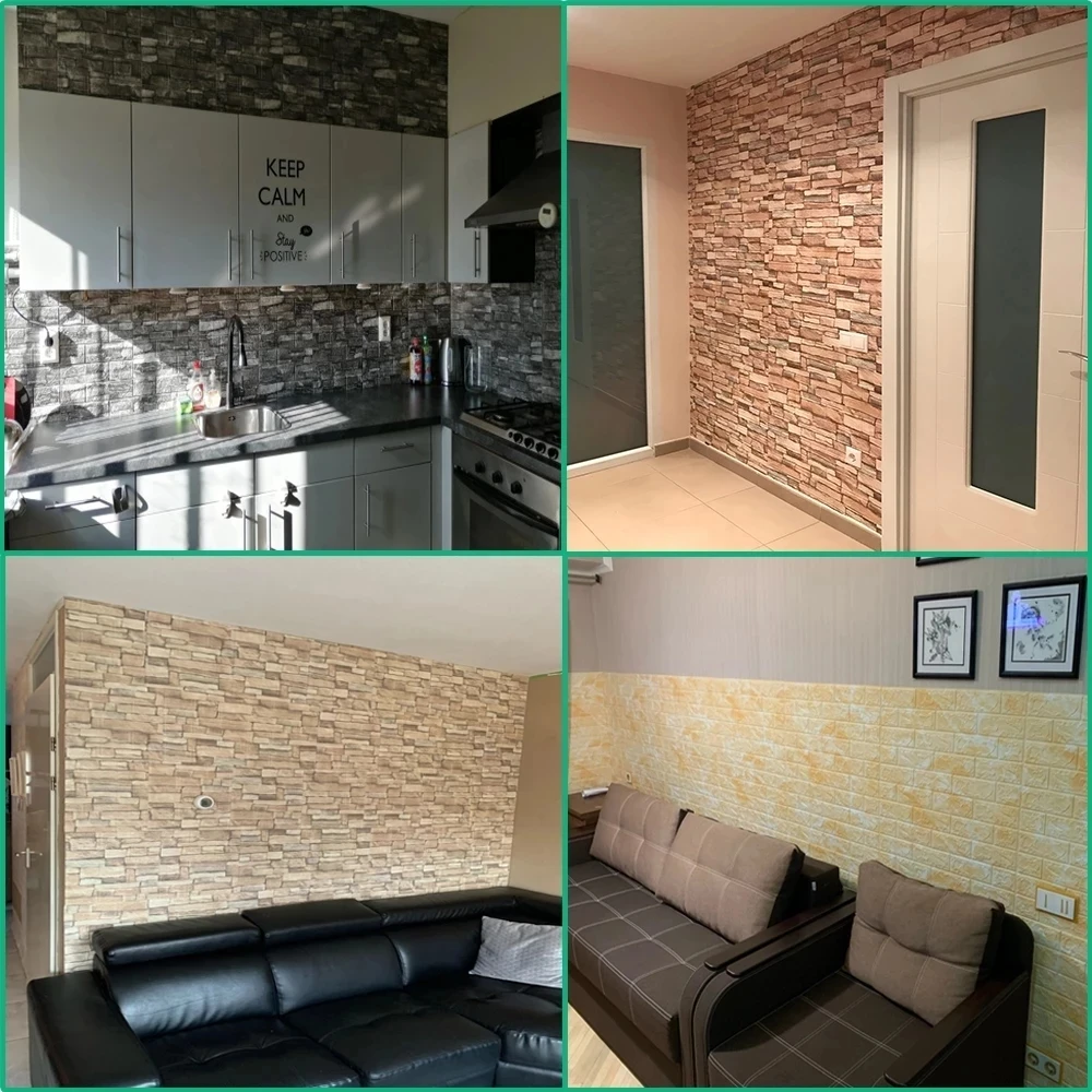 10Pcs 3D Wall Self-adhesive Brick Wall Sticker Marble Pattern Pvc Wallpaper Waterproof Moisture Proof for LivingRoom House Decor 6 10Pcs 3D Wall Self-adhesive Brick Wall Sticker Marble Pattern Pvc Wallpaper Waterproof Moisture Proof for LivingRoom House Decor 6