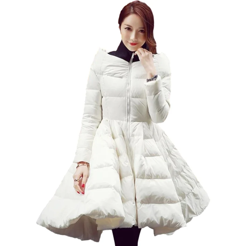 Fnfmrfmr Abito Lungo Donna Vintage Floreale - Colletto Coreano Maniche Lunghe - Vestibilità Morbida E Leggera - Stile A-Linea