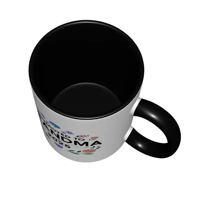 Promoted to Grandma 2025 Flower Mugs With Black Handle Birthday Coffee Mugs Ceramic Tea Cups 11oz 4