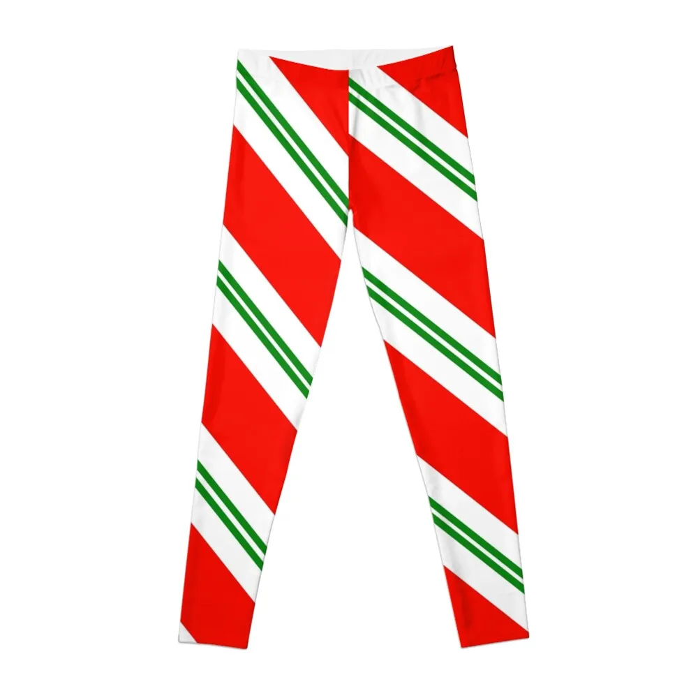 

Candy Cane Stripes Leggings Women's sportswear gym clothing Womens Leggings