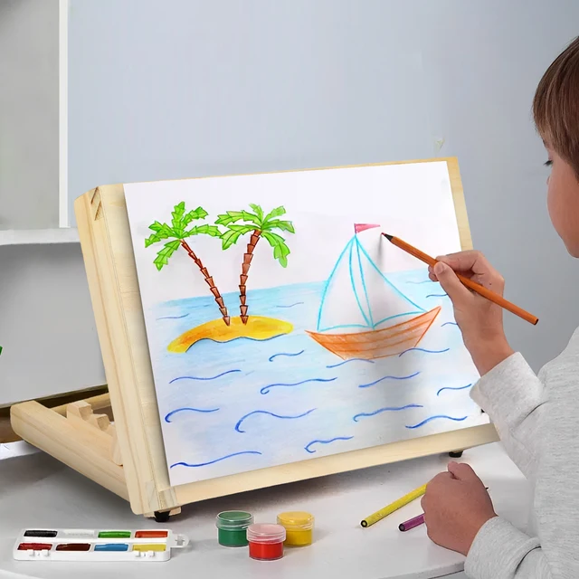 Wooden Easel Stand Foldable Adjustable Drawing Sketching Easel Enduring Sturdy Easel Stand Portable Drawing Sketching Easel 6