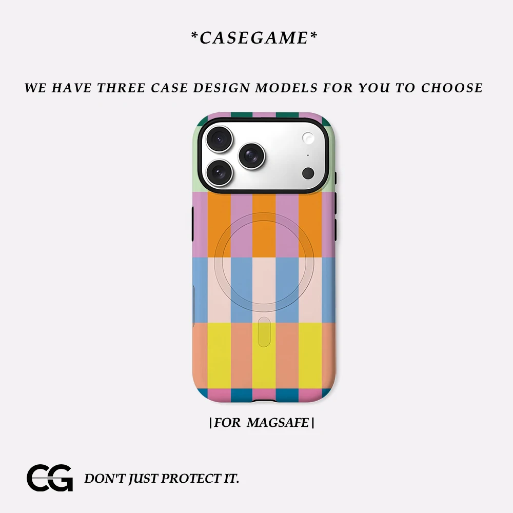 Vibrant Stripe Phone Case - Magnetic, Tough & Stylish
