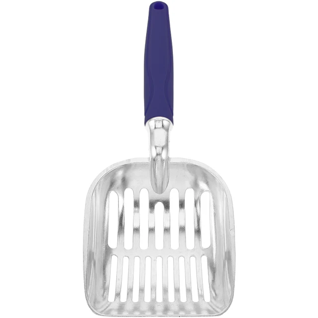 Pet Cat Litter Scoop 35X13.5X5Cm Ergonomic Handle Stainless Steel Sifting Scooper For Clumping Sand Waste Poop Sifting 6