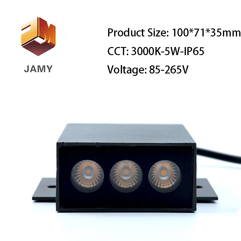 Aluminum Tempered Glass Lamp Holder Waterproof Outdoor Garden Underground Light 85-265V 5W LED Outdoor Lighting For Garden LT057