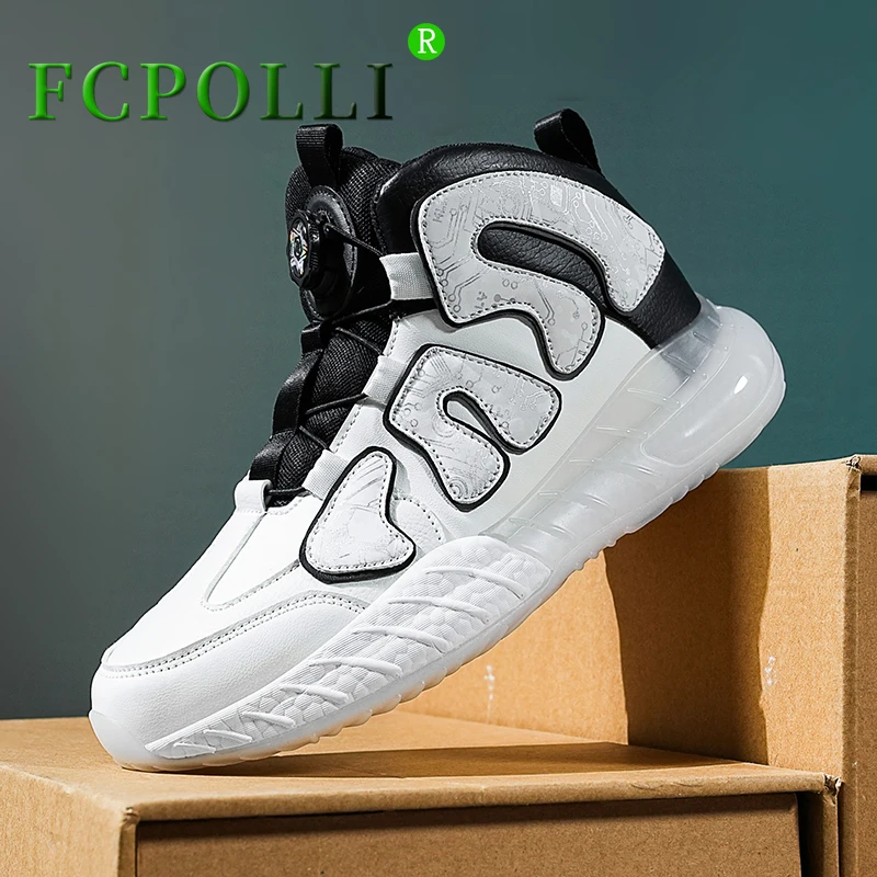 

Best Selling Basketball Sneakers Big Boy High Top Sport Shoes Men Quick Lacing Basketball Training Shoes Male Anti-Slip Gym Shoe