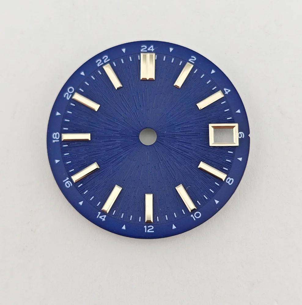 28.5mm 시계 다이얼, NH35 다이얼, 블랙 숫자 다이얼, DIY 사용자 정의 로고, 레이저 인쇄 시계 액세서리, NH35/NH36 무브먼트용