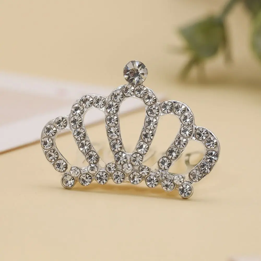 Flower Crystal Crown Hair Comb Love Heart Hollow Children Tiara Headband Star Hair Styling Accessories Rhinestone Hairpins Daily
