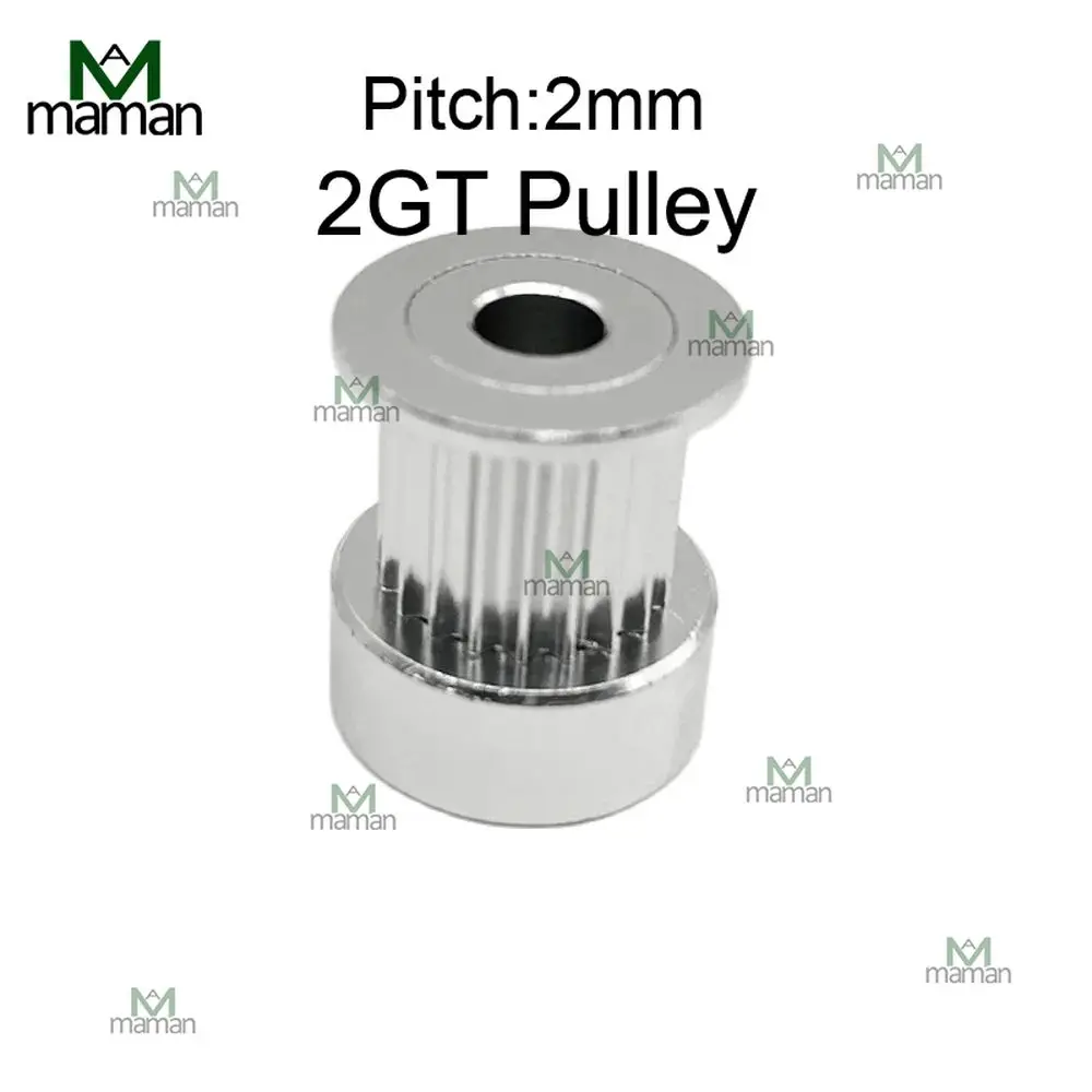 GT2 Timing Pulley 2GT 20 Teeth K-shaped Aluminum Bore 3/3.17/4/5/6/6.35/8mm Bandwidth 6/9/10mm 3D Printer Parts fixed pulley timing belt pulley belt pulley timing pulley