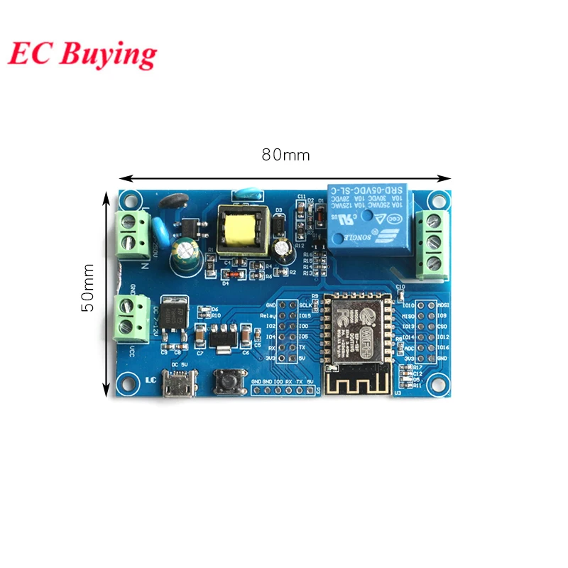 ESP8266 1/4 kanał AC 90-250V/DC 7-30V Wifi bezprzewodowy moduł przekaźnikowy ESP-12F programowalny moduł rozwoju WiFi dla IOT 5 ESP8266 1/4 kanał AC 90-250V/DC 7-30V Wifi bezprzewodowy moduł przekaźnikowy ESP-12F programowalny moduł rozwoju WiFi dla IOT - Image 5