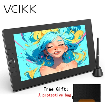 VEIKK VK1200V2 11.6 Inch Graphics Tablet Monitor Drawing Monitor Animation Digital For Android Windows Mac with Shortcut Keys an