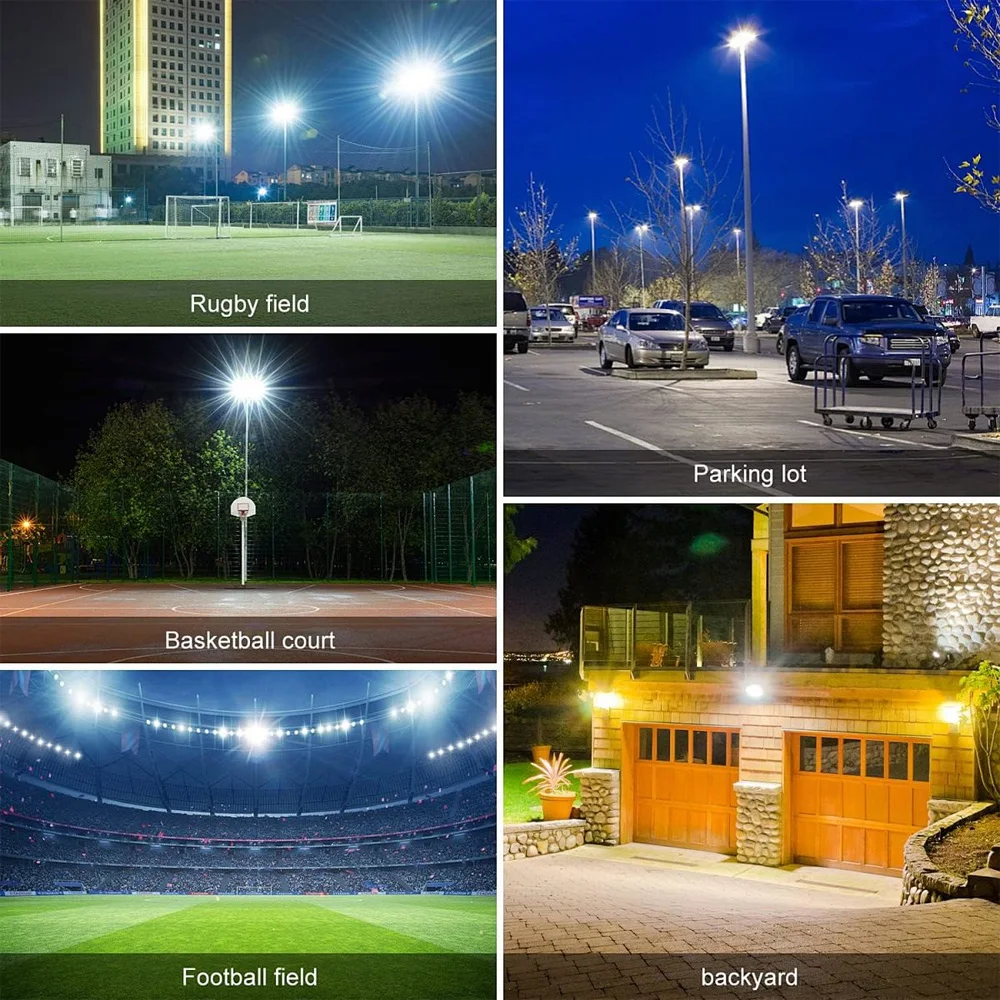 100w 200w 400w 1000w 1500w 고출력 IP65 고마스트 모듈형 경기장 LED 투광등 전기 야외 LED 투광등
